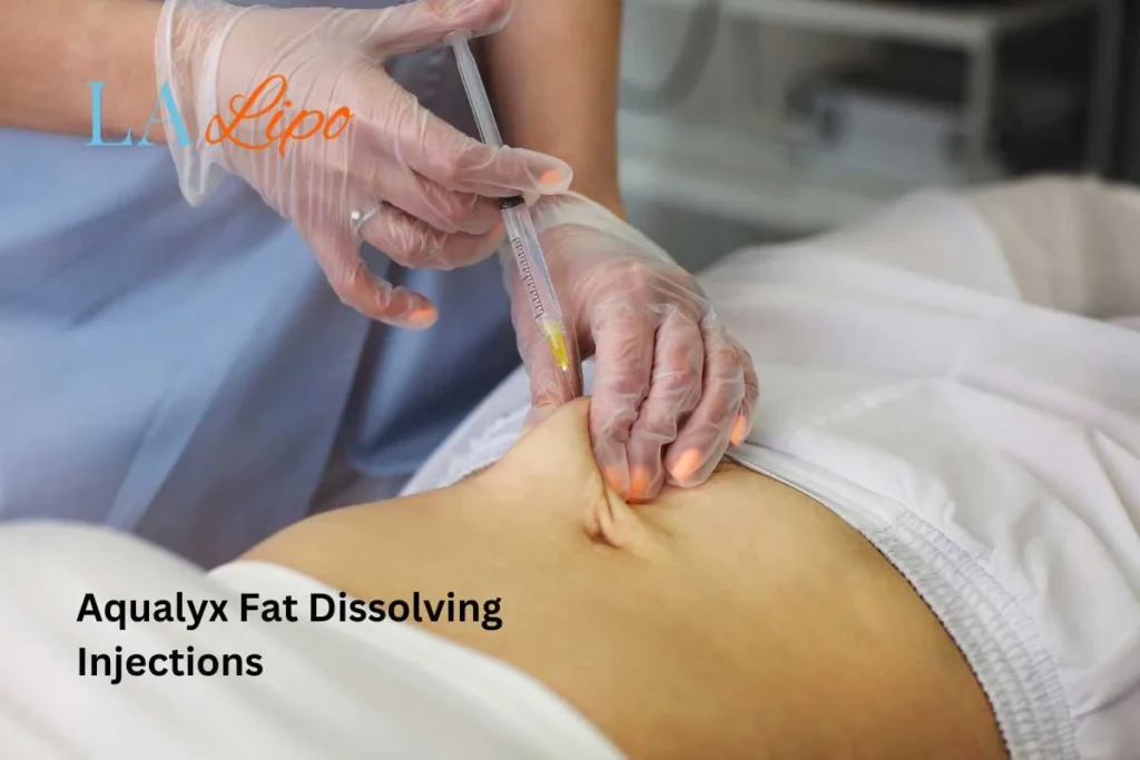 woman having fat dissolving injections Hackney Wick in the stomach
