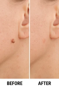 Skin tags removal Hackney Wick before and after