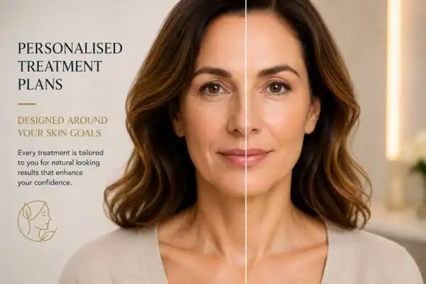 Before and after results of Collagen Lift Therapy Hackney Wick